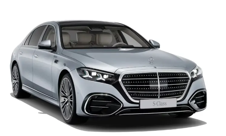 Silver Mercedes Benz S350 L AMG Premium Plus Executive saloon
